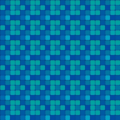 Ocean Colored Square Pattern