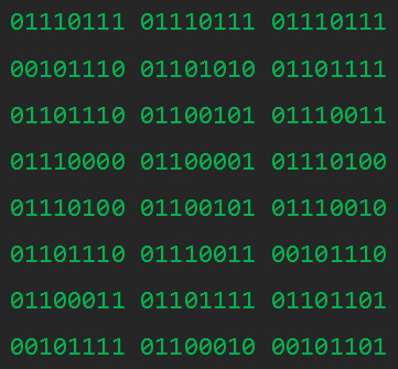 Binary Code Pattern