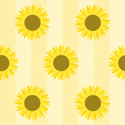 Sunflower and Stripes Pattern