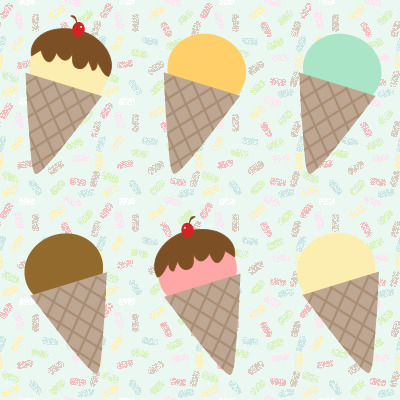 Ice Cream Cone Pattern