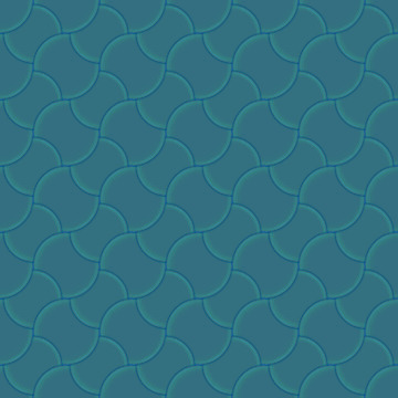 Teal Circle Pattern