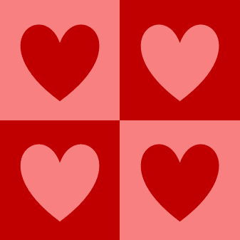 Heart Checkered Pattern