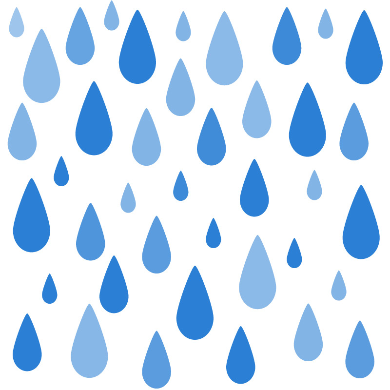 Cute Raindrop Pattern