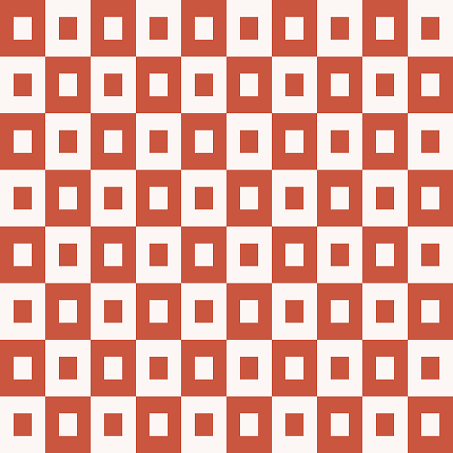 Red & White Square Pattern