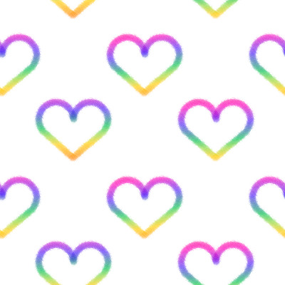 Rainbow Heart Pattern