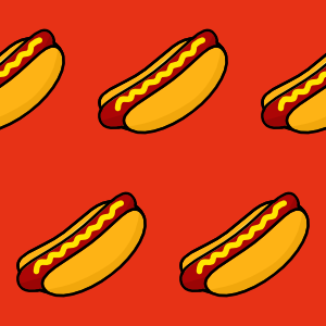 hot dog pattern