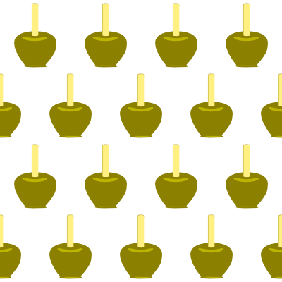 caramel apples transparent pattern