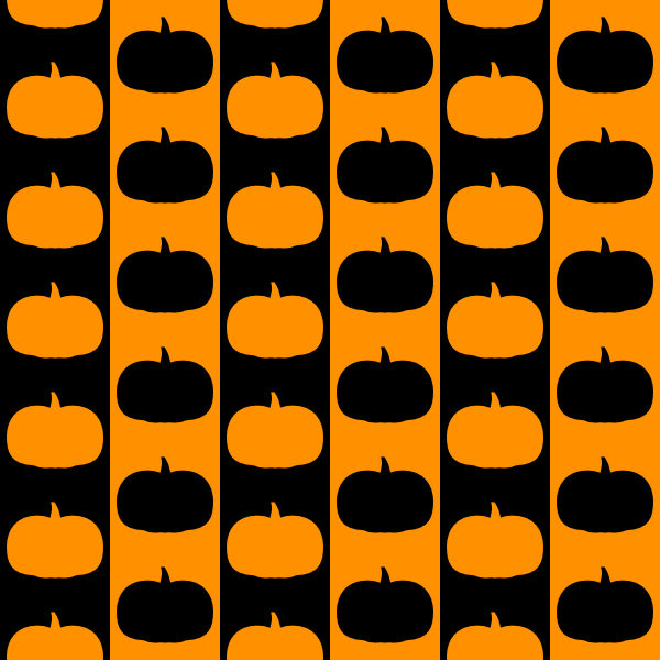 orange and black pumpkin stripe pattern