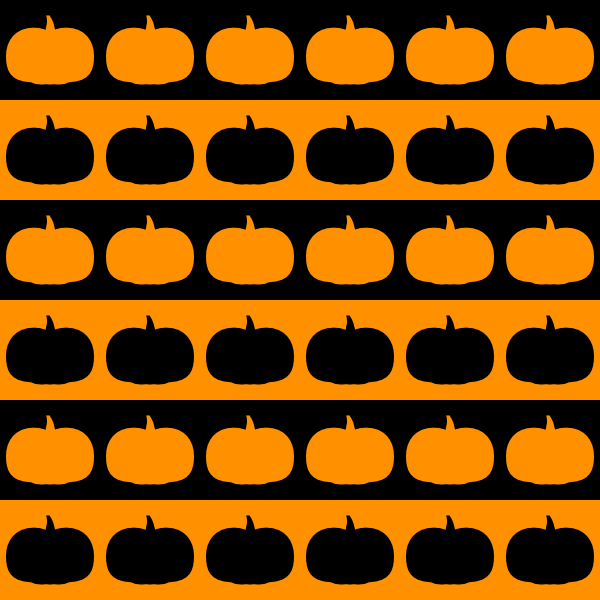 pumpkin pattern horizontal stripes