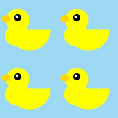 CSS3 rubber duck pattern