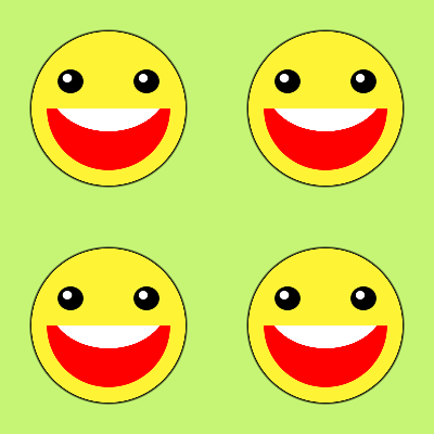 CSS3 smile face pattern