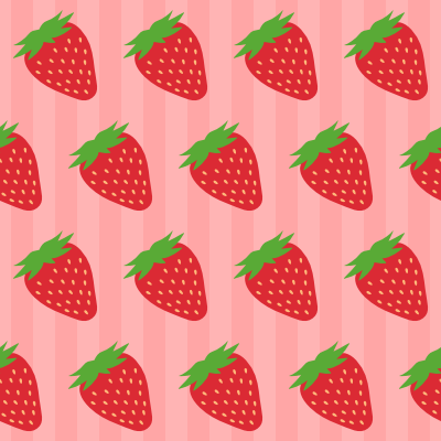 strawberry and stripes pattern