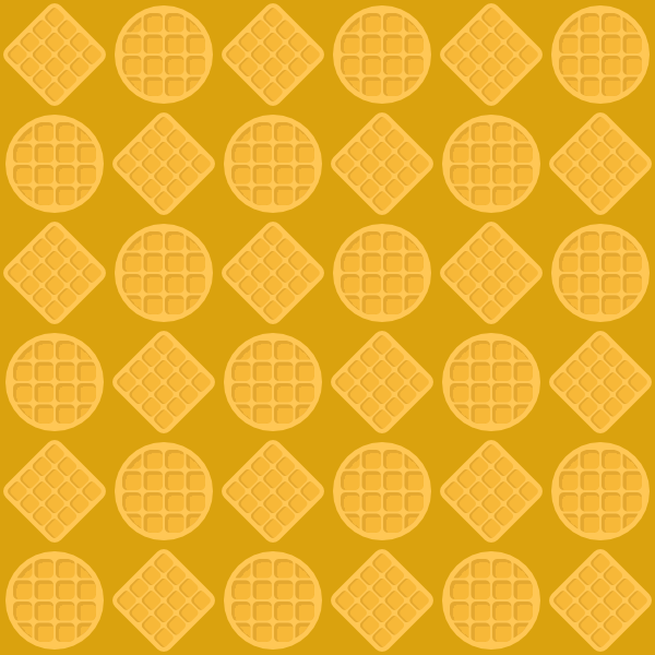 Waffle Pattern - square and round waffles