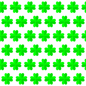 4 leaf clover transparent pattern