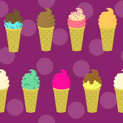 ice cream cone pattern