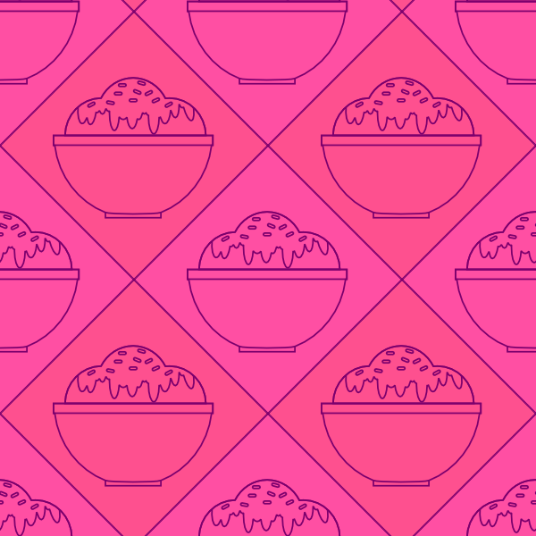 pink ice cream pattern