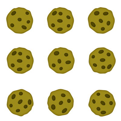 cookie pattern - transparent png
