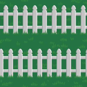 picket fence and grass pattern
