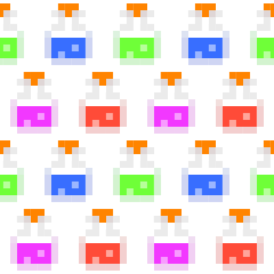 pixel potion bottle pattern transparent png