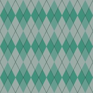 teal argyle